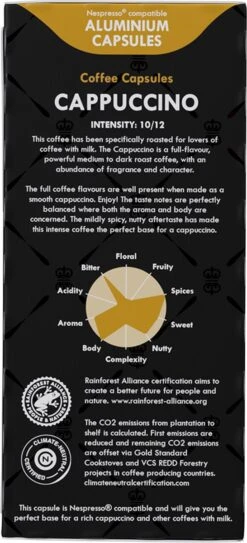 Gran Maestro Italiano - Cappuccino - Koffiecups - Nespresso Compatibel Capsules - Intense Smaak - 6 X 20 Cups -Lavazza Winkel 546x1200 2