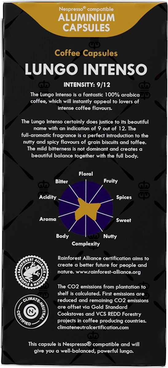 Gran Maestro Italiano - Lungo Intenso - Koffiecups - Nespresso Compatibel Capsules - Krachtige Smaak - 6 x 20 cups Gran Maestro Italiano - Lungo Intenso - Koffiecups - Nespresso Compatibel Capsules - Krachtige Smaak - 6 X 20 Cups -Lavazza Winkel 547x1200 2