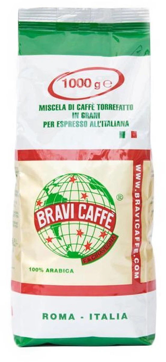 Bravi Caffe 100% Arabica Koffiebonen - 1 kg Bravi Caffe 100% Arabica Koffiebonen - 1 Kg -Lavazza Winkel