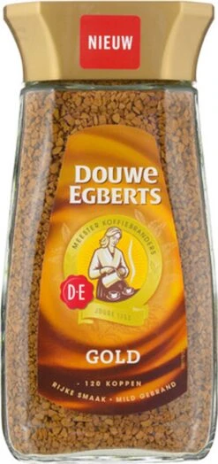 Douwe Egberts Gold Oploskoffie - 6 X Pot Van 200 Gram -Lavazza Winkel 566x1200