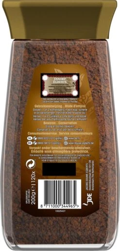 Douwe Egberts Gold Oploskoffie - 6 X Pot Van 200 Gram -Lavazza Winkel 574x1200