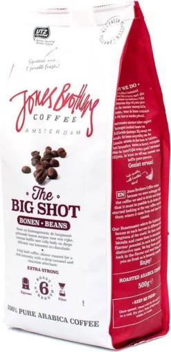 Jones Brothers Coffee The Big Shot Koffiebonen - 6 X 500 Gram -Lavazza Winkel 586x1200