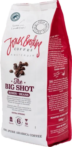 Jones Brothers Coffee The Big Shot Koffiebonen - 6 X 500 Gram -Lavazza Winkel 591x1200