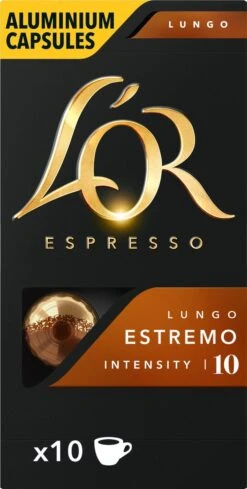 L'OR Lungo Estremo Koffiecups - Intensiteit 10/12 - 10 X 10 Capsules -Lavazza Winkel 606x1200 4