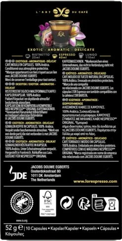 L'OR Espresso Limited Creations Laos Bolaven Koffiecups - Intensiteit 7/12 - 10 X 10 Capsules -Lavazza Winkel 607x1200 11