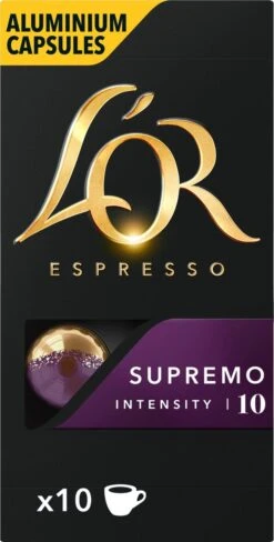 L'OR Espresso Supremo Koffiecups - Intensiteit 10/12 - 10 X 10 Capsules -Lavazza Winkel 607x1200 3