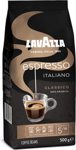 Lavazza Espresso Italiano Classico Koffiebonen - 500 Gram X4 -Lavazza Winkel 608x1200