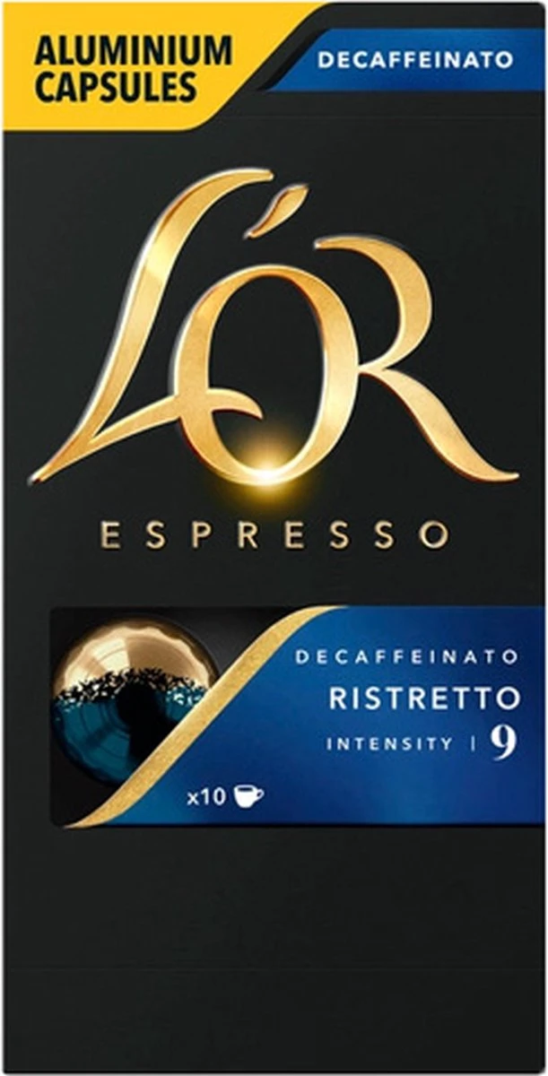 L'OR Espresso Ristretto Decaffeinato - Intensiteit 9/12 - 10 x 10 Capsules L'OR Espresso Ristretto Decaffeinato - Intensiteit 9/12 - 10 X 10 Capsules -Lavazza Winkel 611x1200 2