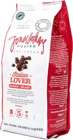 Jones Brothers Coffee Koffiebonen Italian Lover – 6 X 500 Gram -Lavazza Winkel 627x1200 1