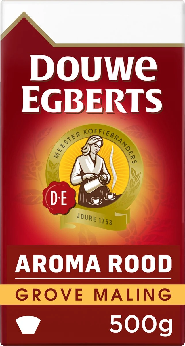 Douwe Egberts Aroma Rood Grove Maling filterkoffie - 6 x 500 gram Douwe Egberts Aroma Rood Grove Maling Filterkoffie - 6 X 500 Gram -Lavazza Winkel 643x1200 2