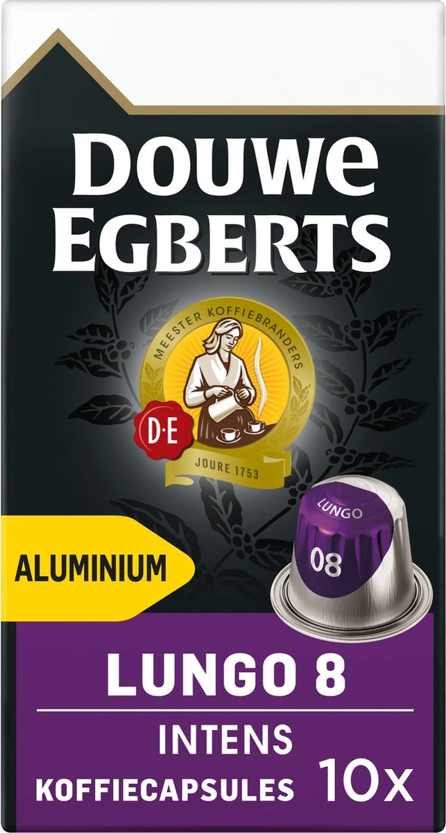 Douwe Egberts Lungo Intens Koffiecups - Intensiteit 8/12 - 10 x 10 capsules Douwe Egberts Lungo Intens Koffiecups - Intensiteit 8/12 - 10 X 10 Capsules -Lavazza Winkel 643x1200 5