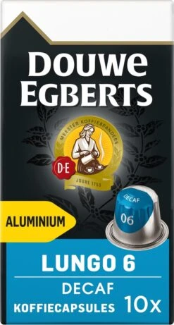 Douwe Egberts Lungo Decaf Koffiecups - Intensiteit 6/12 - 10 X 10 Capsules -Lavazza Winkel 643x1200 6
