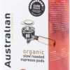 Australian Espresso Pods Dark Roast -4 X 18 Stuks- UTZ Organic -Lavazza Winkel 656x1200