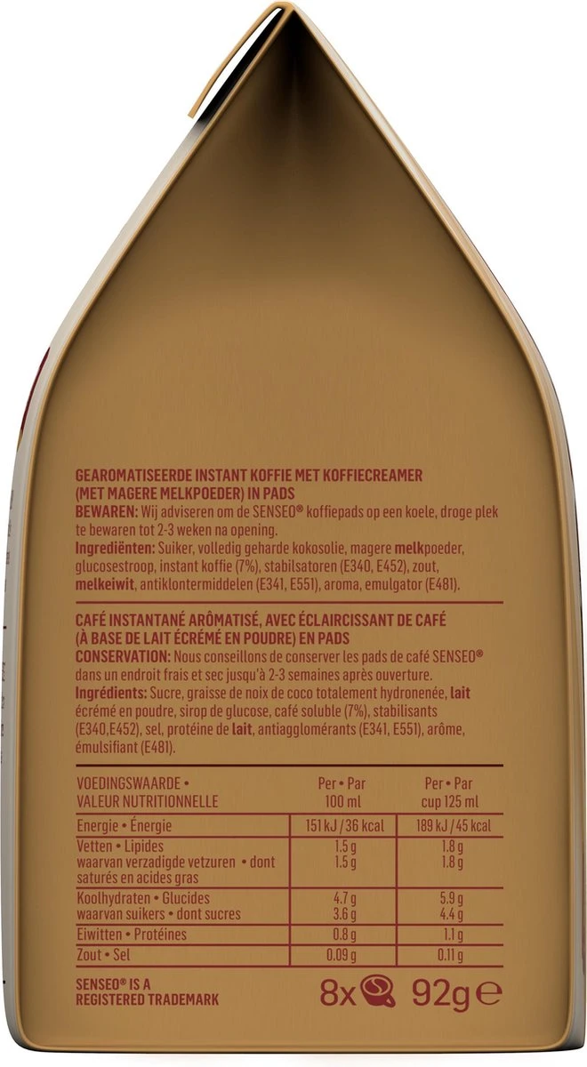 Senseo Café Latte Koffiepads - 2/9 Intensiteit - 4 x 8 pads Senseo Café Latte Koffiepads - 2/9 Intensiteit - 4 X 8 Pads -Lavazza Winkel