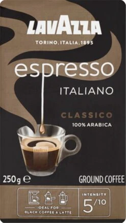 Lavazza Espresso Italiano Classico Gemalen / Filterkoffie - 8 X 250 Gram -Lavazza Winkel 676x1200