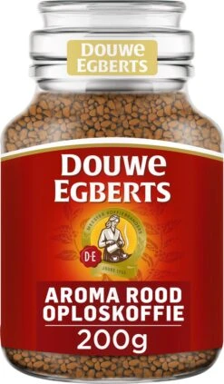 Douwe Egberts Aroma Rood Oploskoffie - 6 X Pot Van 200 Gram -Lavazza Winkel 701x1200