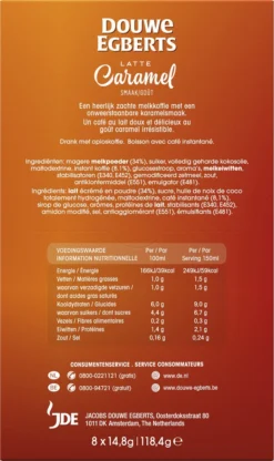 Douwe Egberts Verwenkoffie Latte Caramel Oploskoffie - 5 X 8 Zakjes -Lavazza Winkel 713x1200 6