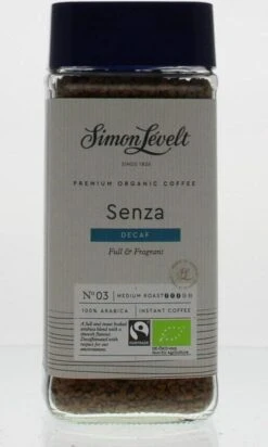 Simon Lévelt | Cafeïnevrije Oploskoffie Premium Organic Coffee - 100g -Lavazza Winkel 720x1200