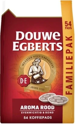 Douwe Egberts Aroma Rood Koffiepads - 4 X 54 Pads -Lavazza Winkel 726x1200