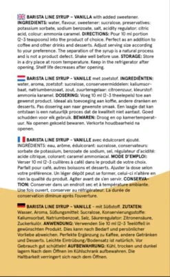 Fitcy | Koffiesiroop | Vanille | Barista Syrup | Zero | Vegan | Vetvrij | Suikervrij | Keto-vriendelijk | Koffie | Siroop | 1L -Lavazza Winkel 739x1200 2