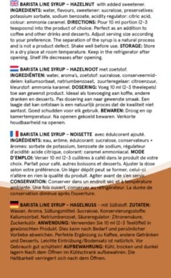 Fitcy | Koffiesiroop | Hazelnoot | Barista Syrup | Zero | Vegan | Vetvrij | Suikervrij | Keto-vriendelijk | Koffie | Siroop | MET DOSEERPOMP | 1L -Lavazza Winkel 739x1200