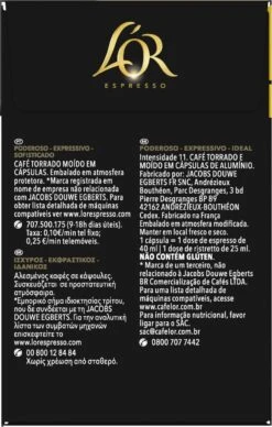 L'OR Espresso Ristretto Koffiecups - Intensiteit 11/12 - 4 X 40 Capsules 9 L'OR Espresso Ristretto Koffiecups - Intensiteit 11/12 - 4 X 40 Capsules -Lavazza Winkel 764x1200 2