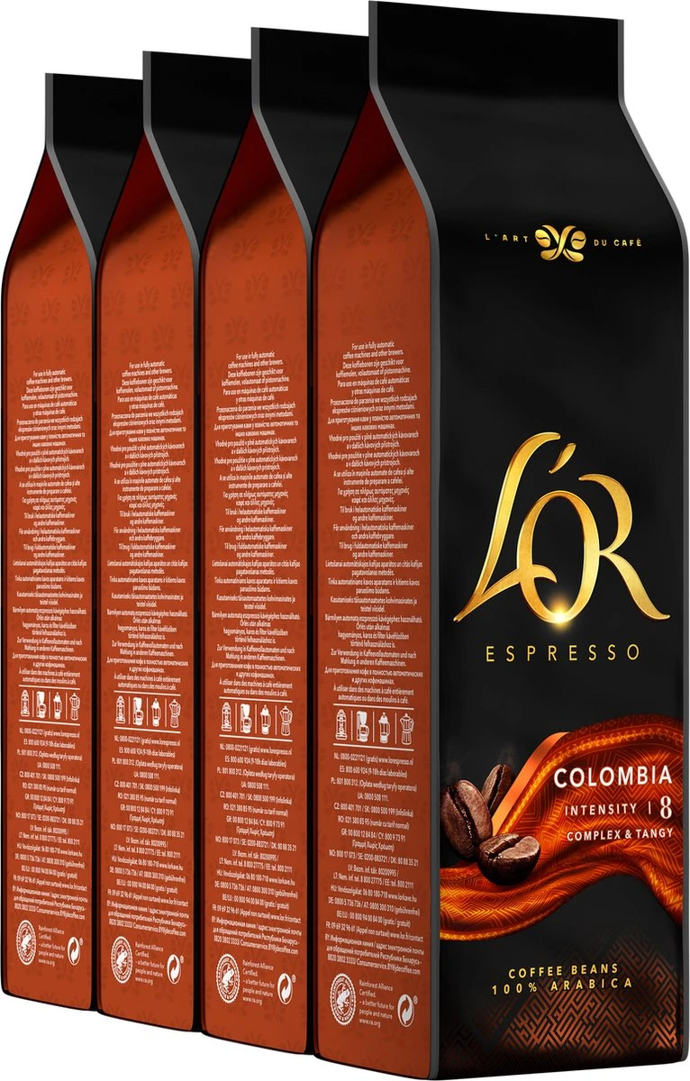 L'OR Espresso Origins Colombia Koffiebonen (8) - 4 x 500 gram L'OR Espresso Origins Colombia Koffiebonen (8) - 4 X 500 Gram -Lavazza Winkel 766x1200 5