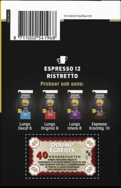 Douwe Egberts Espresso Ristretto Koffiecups (12) - 5 X 40 Koffiecups -Lavazza Winkel 770x1200 2