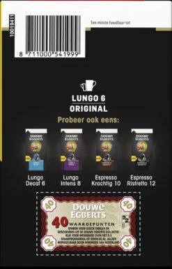 Douwe Egberts Lungo Original Koffiecups (6) - 5 X 40 Koffiecups -Lavazza Winkel 770x1200 5