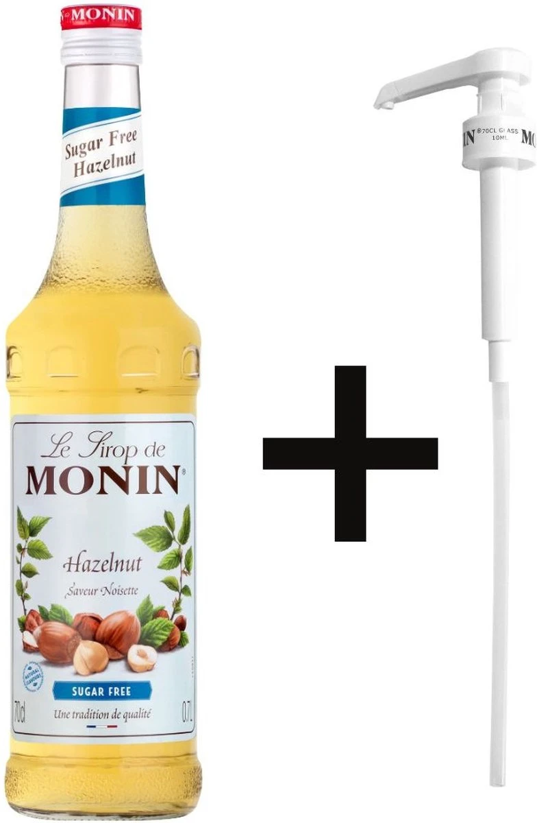 Monin Hazelnoot Suikervrij 70cl Koffiesiroop Met Doseer Pompje Monin Hazelnoot Suikervrij 70cl Koffiesiroop Met Doseer Pompje -Lavazza Winkel