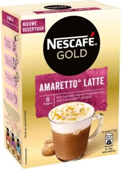 Nescafé Gold Amaretto Latte Oploskoffie - 6 Doosjes à 8 Zakjes -Lavazza Winkel 855x1200 4