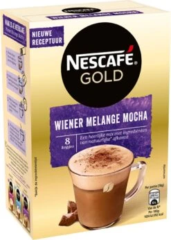 Nescafé Gold Wiener Melange Mocha Oploskoffie - 6 Doosjes à 8 Zakjes 6 Nescafé Gold Wiener Melange Mocha Oploskoffie - 6 Doosjes à 8 Zakjes -Lavazza Winkel 856x1200
