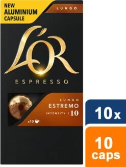 L'OR Lungo Estremo Koffiecups - Intensiteit 10/12 - 10 X 10 Capsules -Lavazza Winkel 909x1200 7