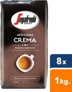 Segafredo Selezione Crema Koffiebonen - 8 X 1 Kg -Lavazza Winkel 943x1200 1
