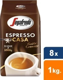 Segafredo Espresso Casa Koffiebonen - 8 X 1 Kg -Lavazza Winkel 947x1200