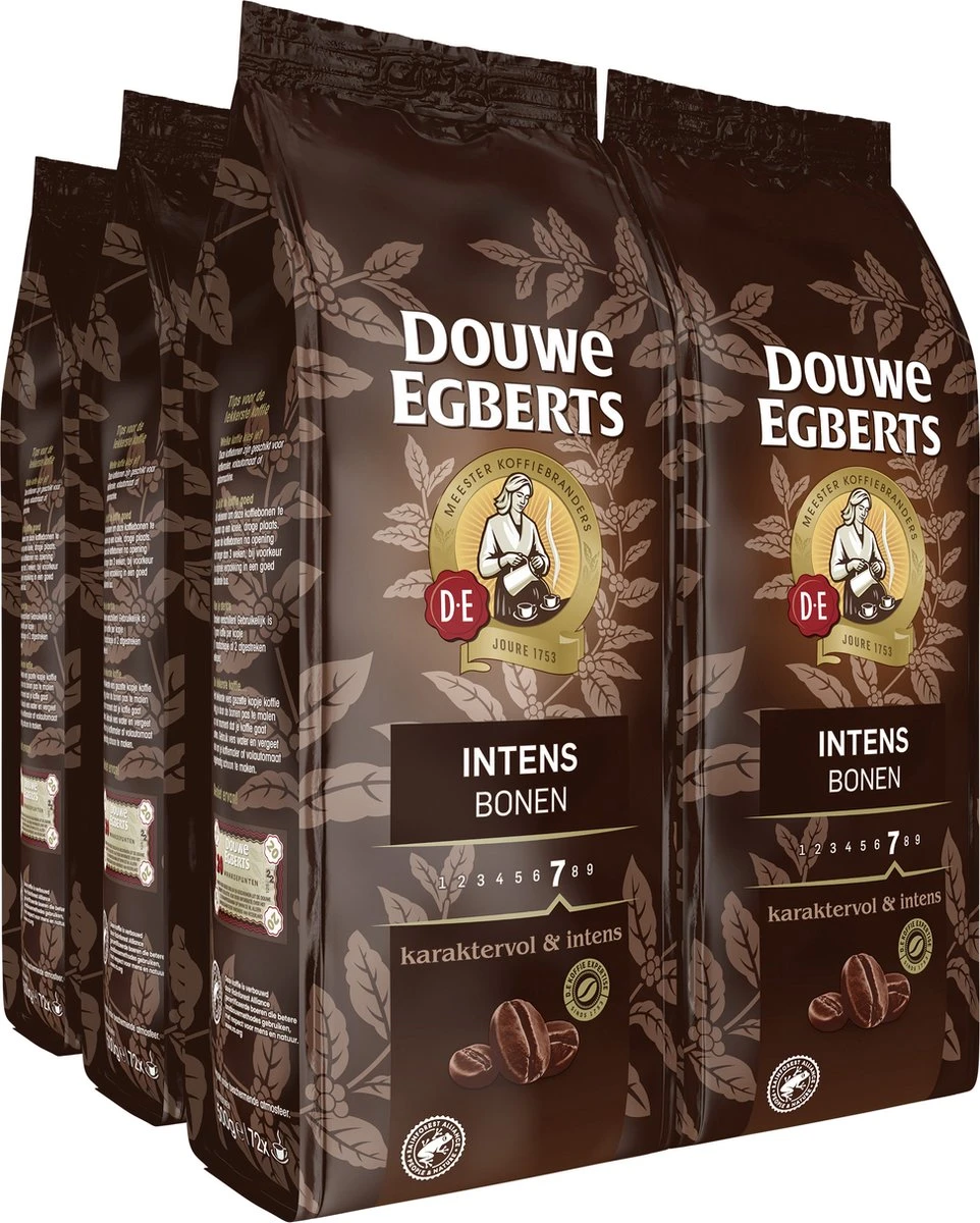 Douwe Egberts Intens Koffiebonen - 4 x 500 gram Douwe Egberts Intens Koffiebonen - 4 X 500 Gram -Lavazza Winkel