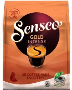 Senseo Gold Intense Koffiepads - 7/9 Intensiteit - 4 X 36 Pads 8 Senseo Gold Intense Koffiepads - 7/9 Intensiteit - 4 X 36 Pads -Lavazza Winkel 966x1200