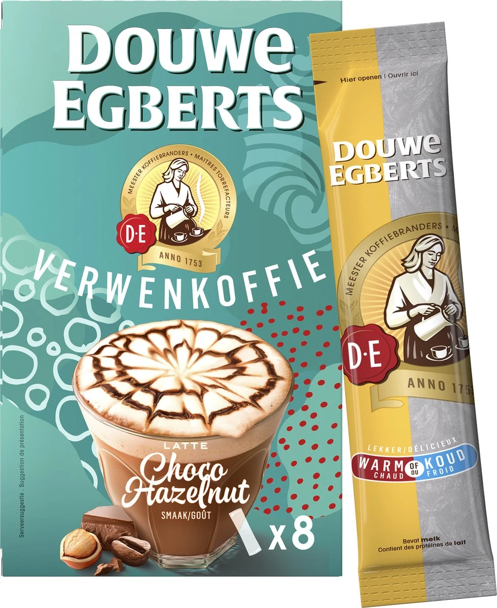 Douwe Egberts Latte Choco Hazelnut Oploskoffie - 5/9 Intensiteit - 5 x 8 zakjes Douwe Egberts Latte Choco Hazelnut Oploskoffie - 5/9 Intensiteit - 5 X 8 Zakjes -Lavazza Winkel 980x1200 1
