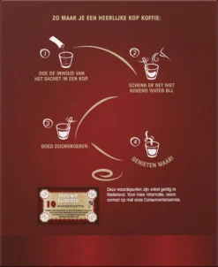 Douwe Egberts Aroma Rood Sticks Oploskoffie - 6 X 25 Zakjes -Lavazza Winkel 981x1200