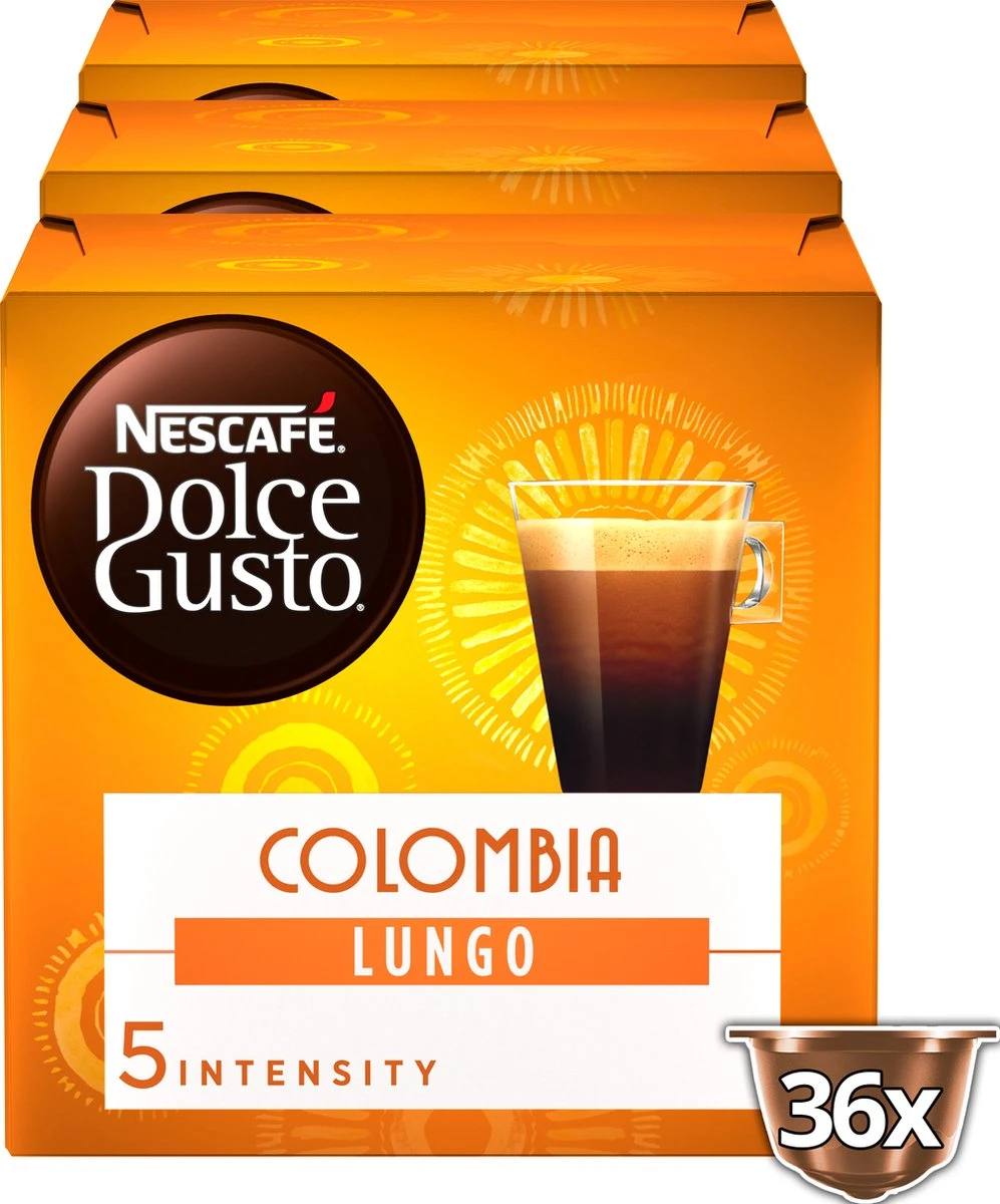 Nescafé Dolce Gusto Absolute Origins Colombia Lungo capsules - 36 koffiecups - GB-ORG-05 Nescafé Dolce Gusto Absolute Origins Colombia Lungo Capsules - 36 Koffiecups - GB-ORG-05 -Lavazza Winkel 997x1200 3