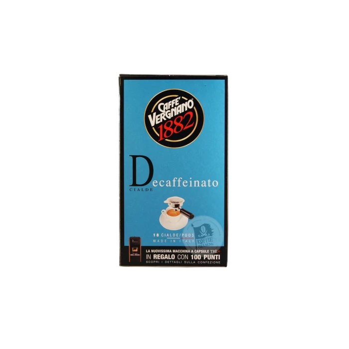 Caffè Vergnano Decaffeinato ESE-servings 18st Caffè Vergnano Decaffeinato ESE-servings 18st -Lavazza Winkel caff vergnano decaffeinato ese