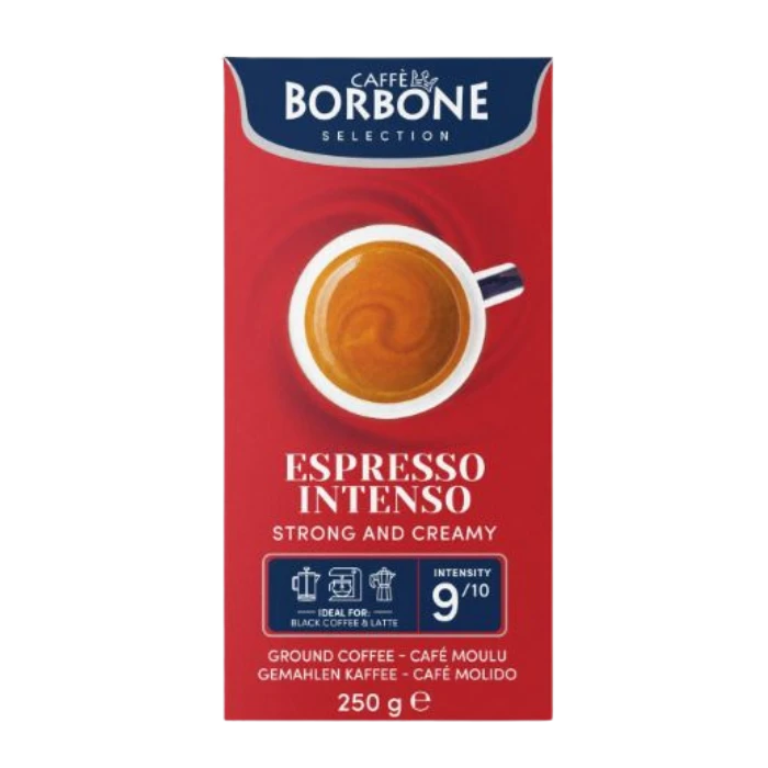 Caffè Borbone Selection Espresso Intenso gemalen koffie Caffe Borbone Caffè Borbone Selection Espresso Intenso Gemalen Koffie -Lavazza Winkel caffe borbone espresso intenso ground coffee 250 grams