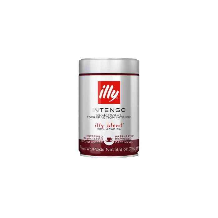 Illy Intenso Dark Roast gemalen koffie 250 g. Illy Intenso Dark Roast Gemalen Koffie 250 G. -Lavazza Winkel illy intenso dark roast espresso